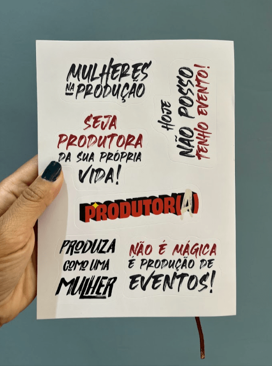 Cartela de Adesivos MNP