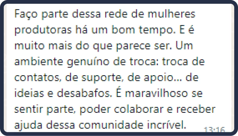 Depoimento de produtora