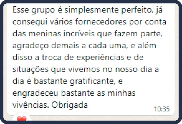 Depoimento de produtora