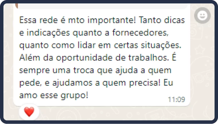 Depoimento de produtora