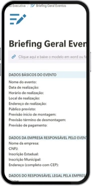 Modelos de briefing e e-mails
