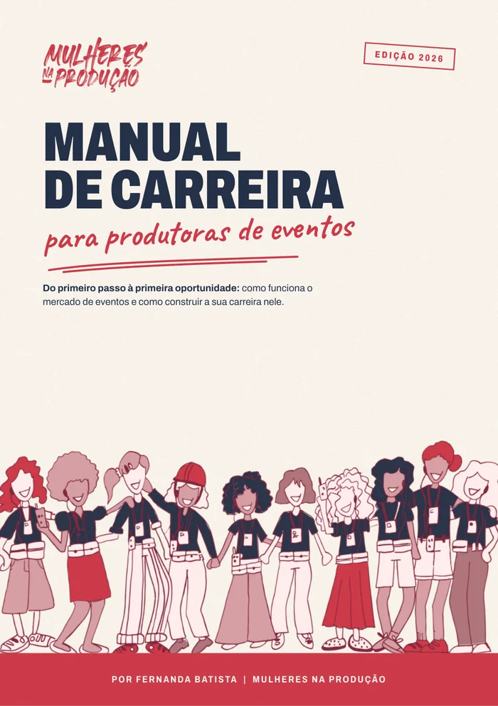 Materiais do Manual de Carreira para Produtoras de Eventos