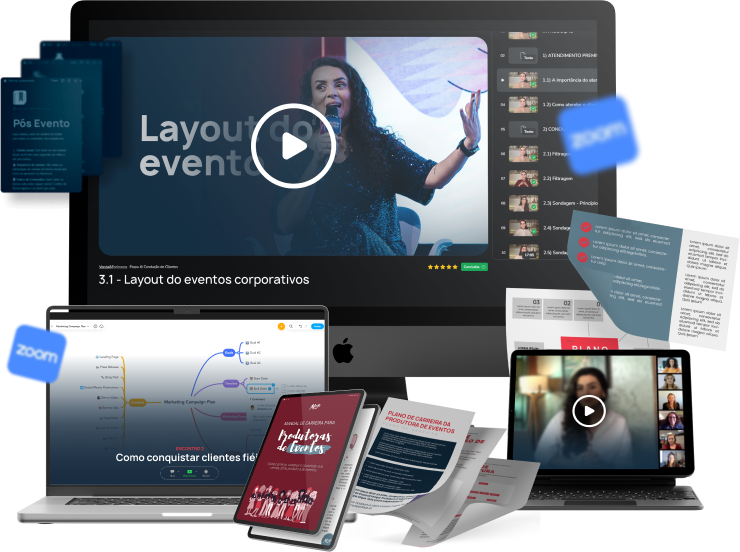 Materiais do Mentoria Viver de Eventos